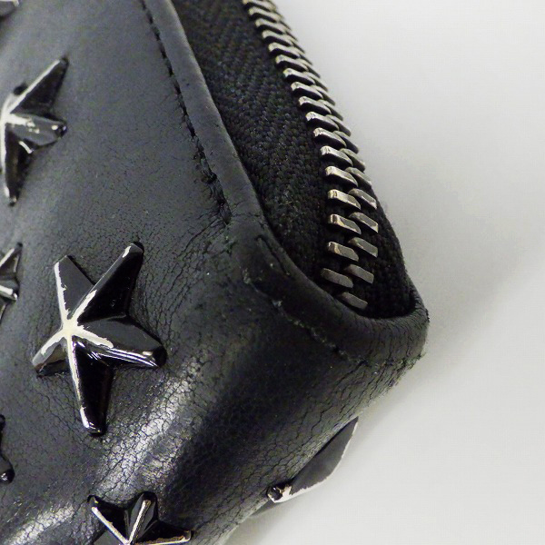 実際に弊社で買取させて頂いたJIMMY CHOO/ジミーチュウ ラウンドファスナー 長財布/ウォレットの画像 8枚目