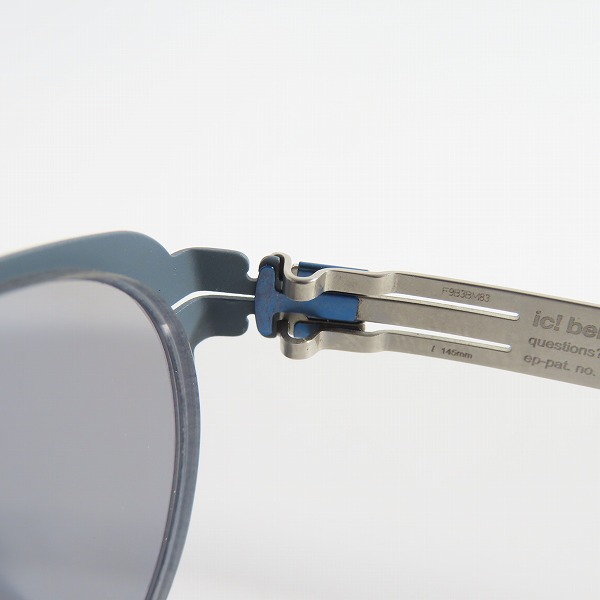 実際に弊社で買取させて頂いたic! berlin/アイシーベルリン 度入りサングラス/メガネフレーム/アイウェア Rossana Pの画像 5枚目