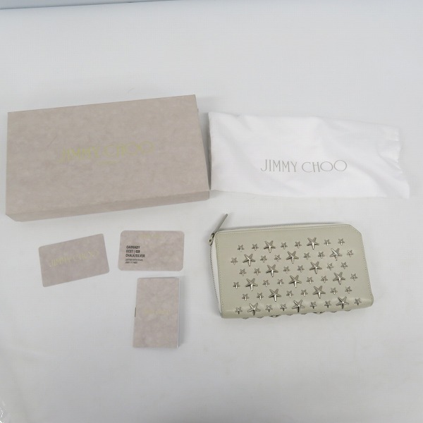 実際に弊社で買取させて頂いたJIMMY CHOO/ジミーチュウ ラウンドファスナー 長財布/ウォレットの画像 6枚目