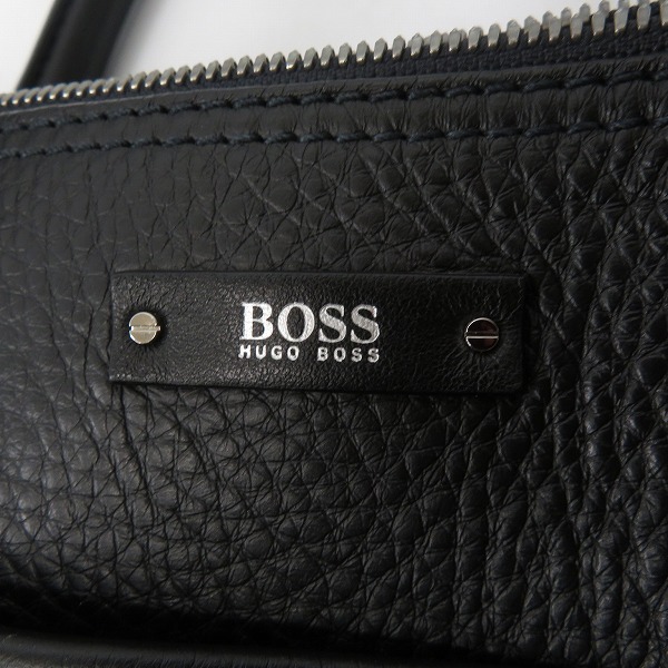 実際に弊社で買取させて頂いたHUGO BOSS/ヒューゴボス 2WAY レザー ショルダー ビジネスバッグ ブリーフケースの画像 4枚目