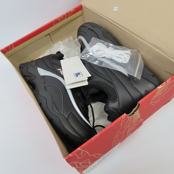 実際に弊社で買取させて頂いたFILA/フィラ FILARAY/フィラレイ 厚底 スニーカー FS1SIA1241X-BLK/27の画像 7枚目