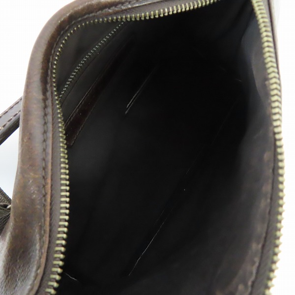 実際に弊社で買取させて頂いたDaniel&Bob/ダニエル＆ボブ EDIFICE別注 レザー ショルダーバッグ ダークブラウンの画像 3枚目