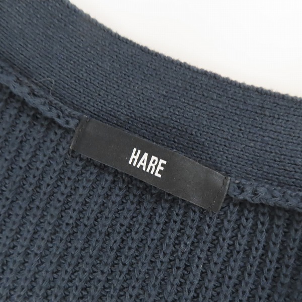 実際に弊社で買取させて頂いたHARE/ハレ ニットカーディガン ベルトデザイン HA020369AD /Fの画像 2枚目
