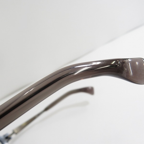 実際に弊社で買取させて頂いた999.9/フォーナインズ 度入り メタルフレーム  メガネフレーム/アイウェア S-592Tの画像 8枚目