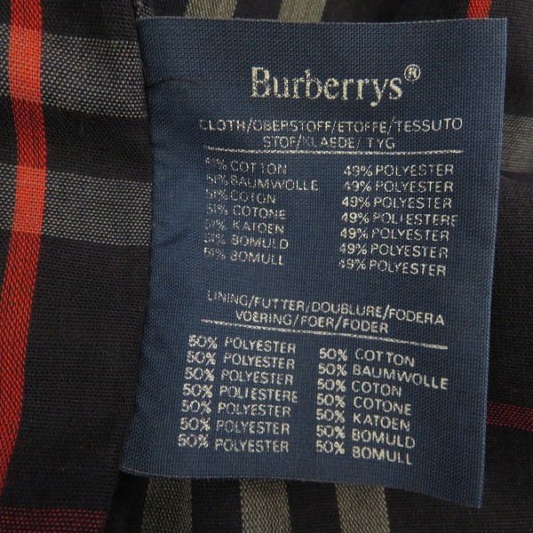 実際に弊社で買取させて頂いたBURBERRY'S/バーバリーズ ノバチェック ステンカラーコート の画像 3枚目