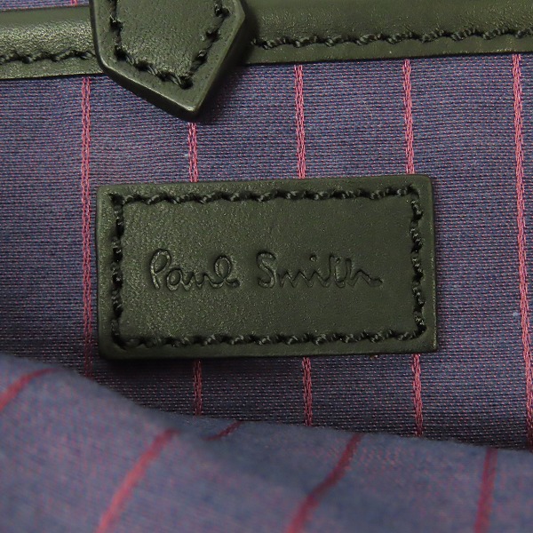 実際に弊社で買取させて頂いたPaul Smith/ポールスミス レザー ショルダーストラップ ビジネスバッグ/ブリーフケース ブラックの画像 4枚目