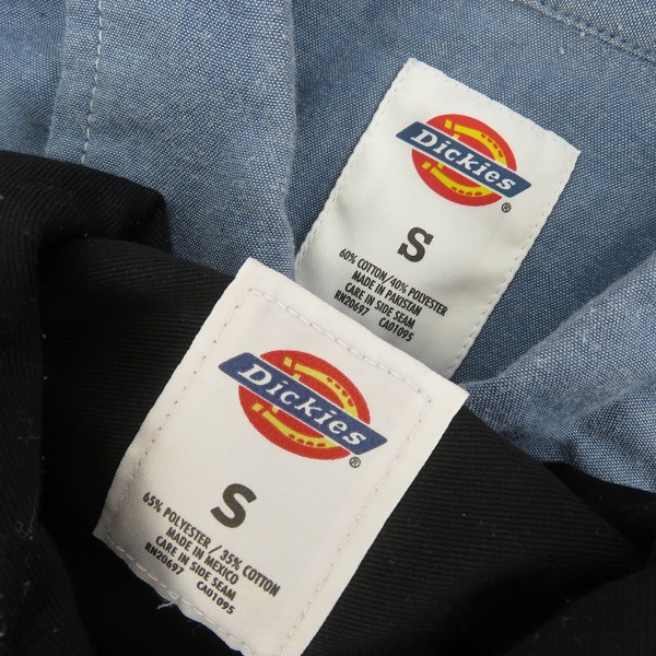 実際に弊社で買取させて頂いたDICKIES/ディッキーズ 長袖/半袖シャツ  ブラック/ブルー/2点セットの画像 2枚目