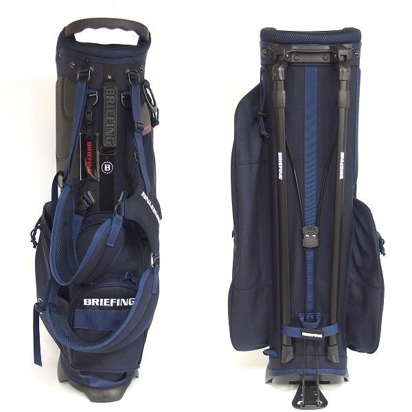 実際に弊社で買取させて頂いたBRIEFING/ブリーフィング CR-4 #02 BRG203D21 9.5型5分割スタンド式キャディバッグ 47インチ対応 NAVY/ネイビーの画像 2枚目