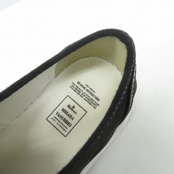 実際に弊社で買取させて頂いたMaison MIHARA YASUHIRO/ミハラヤスヒロ original sole lowcut sneaker ローカットスニーカー A02FW704/42の画像 4枚目