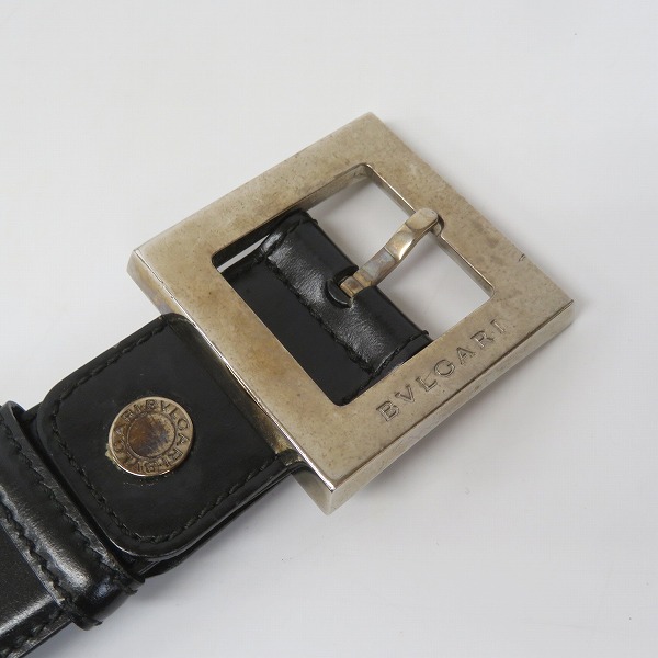 実際に弊社で買取させて頂いたBVLGARI/ブルガリ ロゴバックル レザー ベルトの画像 1枚目