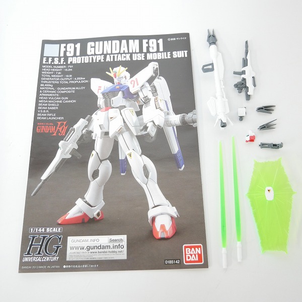 実際に弊社で買取させて頂いた【組済】バンダイ HG 1/144 ガンダム GP01 ゼフィランサス/NT1/F91 3点セット/ガンプラ/アレックスの画像 6枚目