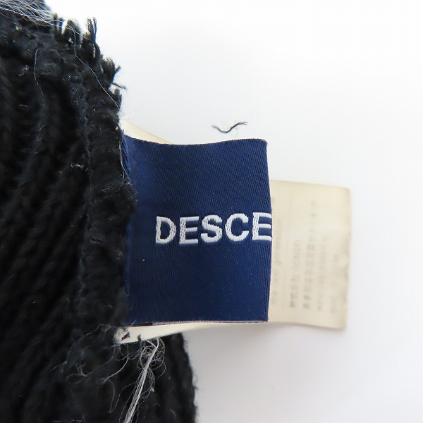 実際に弊社で買取させて頂いたDECENDANT/ディセンダント ニットキャップ ブラックの画像 4枚目