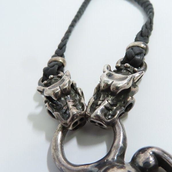 実際に弊社で買取させて頂いたTRAVIS WALKER/トラヴィスワーカー トライデンド w/2ガーゴイル レザーブレードネックレス w/Tバーの画像 8枚目