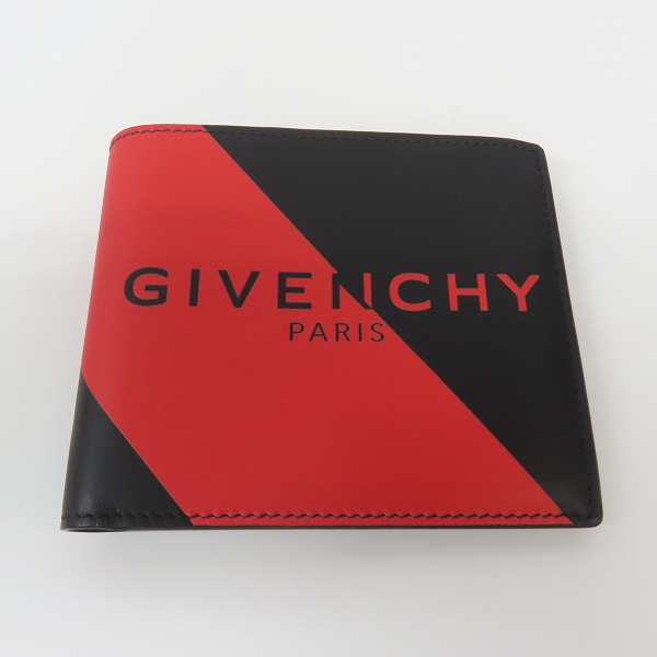 実際に弊社で買取させて頂いたGIVENCHY/ジバンシイ  20AW バイカラー レザー 二つ折り財布/ウォレット