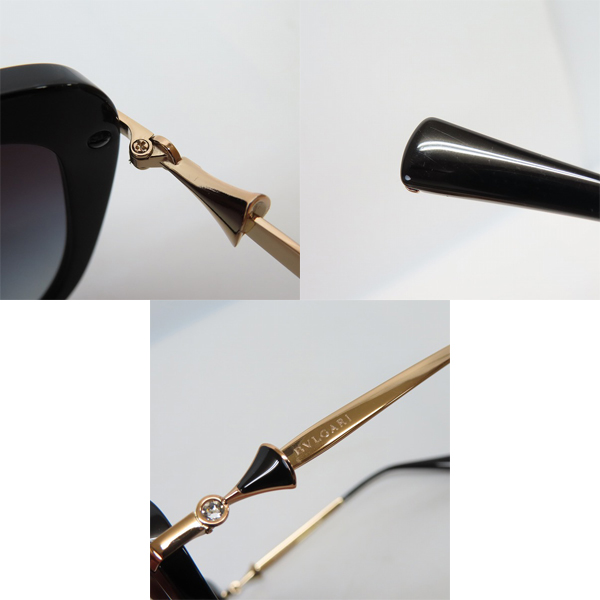 実際に弊社で買取させて頂いたBVLGARI/ブルガリ ディーヴァ ドリーム キャッツアイ グラデーション サングラス/アイウェア 8193-B-Fの画像 7枚目