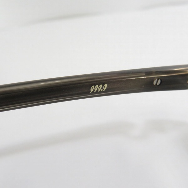 実際に弊社で買取させて頂いた999.9/フォーナインズ 度入り ツーポイント メガネフレーム/アイウェア TW-30T の画像 4枚目