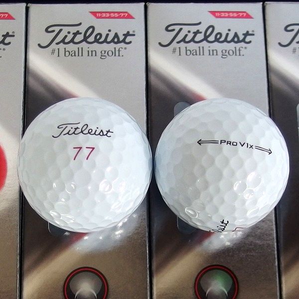実際に弊社で買取させて頂いた【未使用】Titleist/タイトリスト PRO V1x 2021年モデル ゴルフボール 2ダース の画像 1枚目