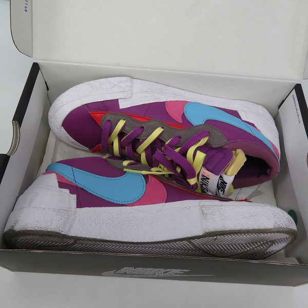 実際に弊社で買取させて頂いたNIKE×SACAI×KAWS/ナイキ×サカイ×カウズ BLAZER LOW/ブレーザーロー DM7901-500/29.0の画像 7枚目
