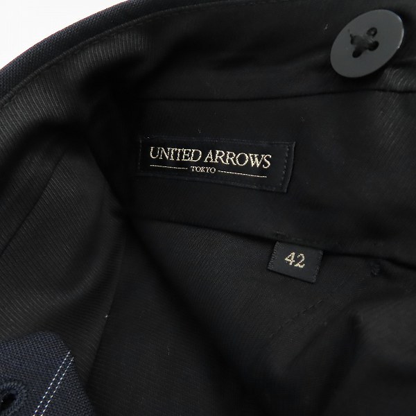 実際に弊社で買取させて頂いた【未使用】UNITED ARROWS/ユナイテッドアローズ ダブルストライプ 3B コンフォート スーツ セットアップ 1123-259-5240/42の画像 6枚目