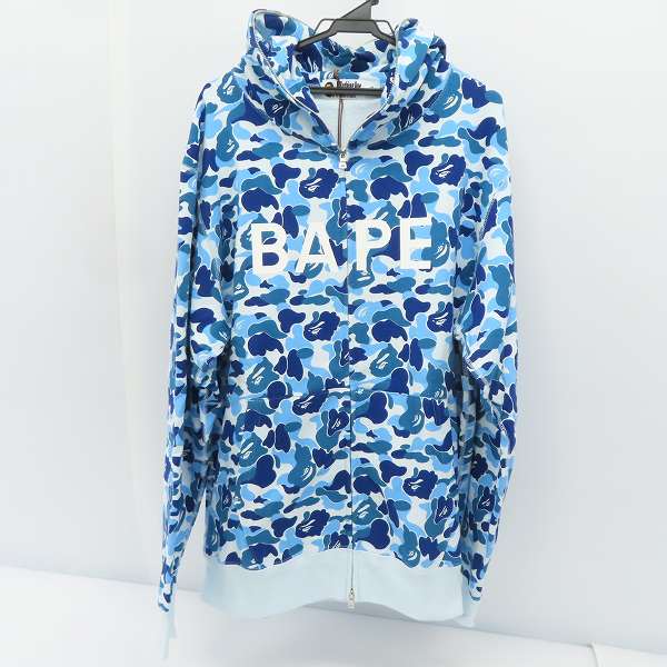 未使用】A BATHING APE/アベイシングエイプ ABCカモ フルジップ