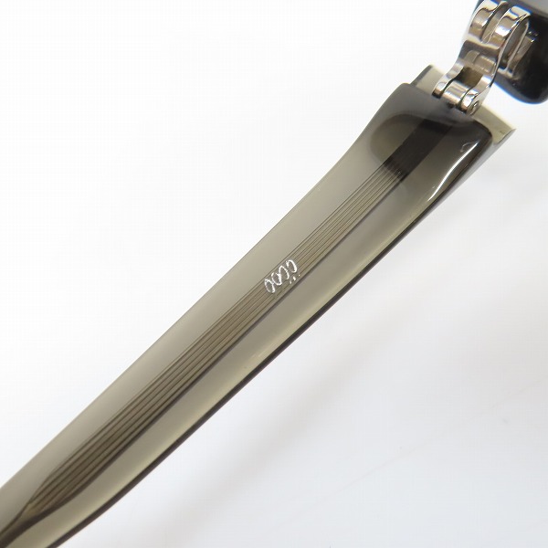 実際に弊社で買取させて頂いた999.9/フォーナインズ スクエア型 度入り眼鏡 メガネフレーム/NP-81の画像 7枚目