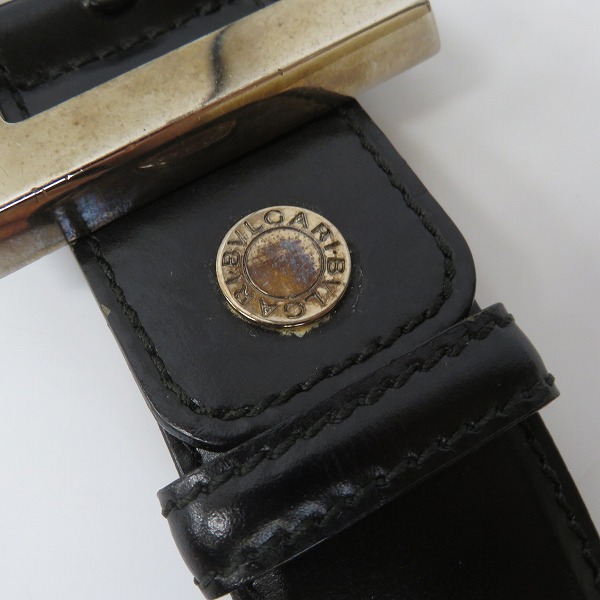 実際に弊社で買取させて頂いたBVLGARI/ブルガリ ロゴバックル レザー ベルトの画像 3枚目