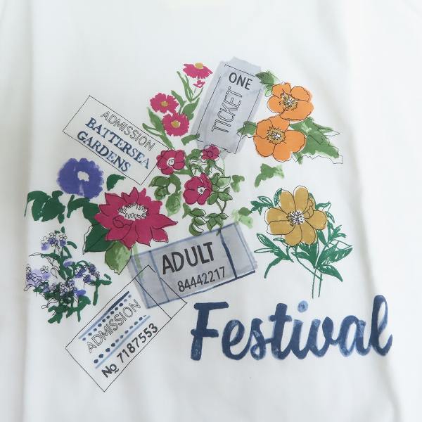 実際に弊社で買取させて頂いたPaul Smith COLLECTION/ポールスミスコレクション フェスティバル プリントTシャツ ホワイト 299Z/Lの画像 6枚目