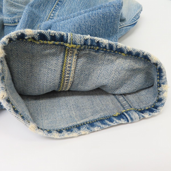 実際に弊社で買取させて頂いたBLUE BLUE/ブルーブルー INDIGO ジップフライ デニムパンツ /31の画像 7枚目