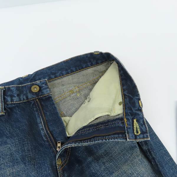 実際に弊社で買取させて頂いたCALEE/キャリー ダメージ/リペア加工デニムパンツ/32の画像 4枚目