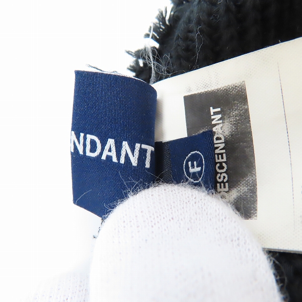 実際に弊社で買取させて頂いたDECENDANT/ディセンダント ニットキャップ ブラックの画像 5枚目