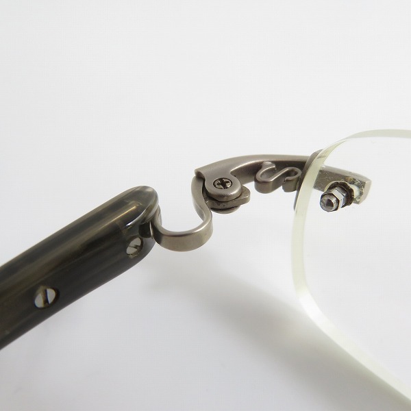 実際に弊社で買取させて頂いた999.9/フォーナインズ 度入り ツーポイント メガネフレーム/アイウェア TW-30T の画像 7枚目