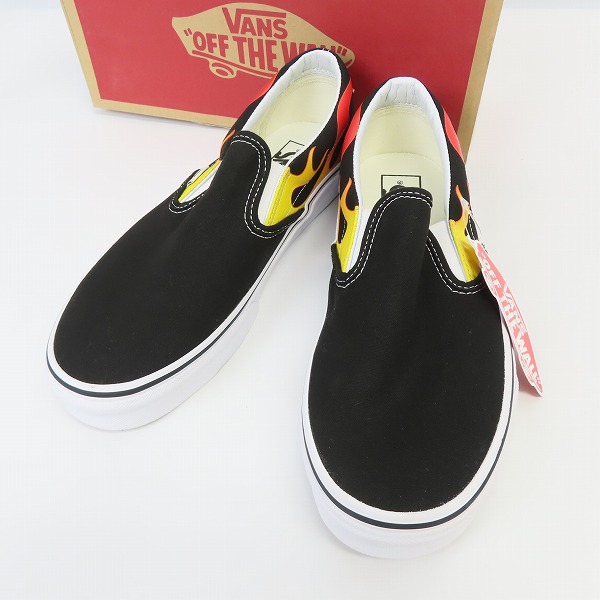 実際に弊社で買取させて頂いた【未使用】VANS/バンズ CLASSIC SLIP-ON FLAME クラシックスリッポン フレイム VN0A38F7PHN/26.5の画像 0枚目