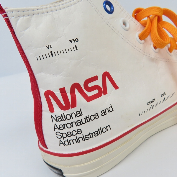 実際に弊社で買取させて頂いたCONVERSE/コンバース ALL STAR 100 SPACESUITS HI NASA スニーカー 1CL817/25の画像 6枚目