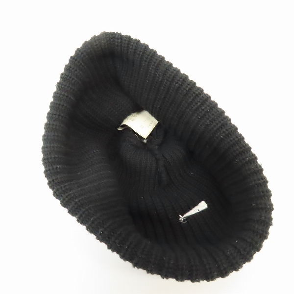 実際に弊社で買取させて頂いたDECENDANT/ディセンダント ニットキャップ ブラックの画像 3枚目
