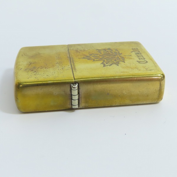 ZIPPO/ジッポー SOLID BRASS/ソリッドブラス CANADA/カナダ 94年製の 