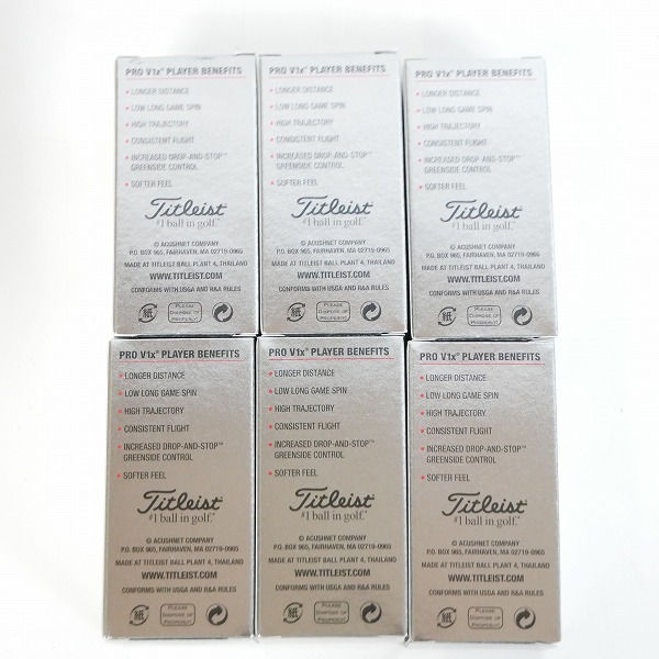 実際に弊社で買取させて頂いた(1)【未使用】Titleist/タイトリスト PRO V1x ゴルフボール 1ダースの画像 2枚目