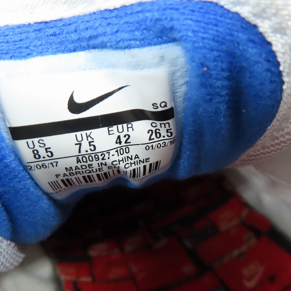 実際に弊社で買取させて頂いたNIKE×atmos/ナイキ×アトモス AIR MAX 1 PRNT/エアマックス1 プリント AQ0927-100/26.5の画像 5枚目