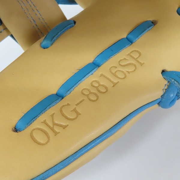 実際に弊社で買取させて頂いたHI-GOLD/ハイゴールド 己極シリーズ 軟式 内野手用 グローブ OKG-8816SPの画像 4枚目