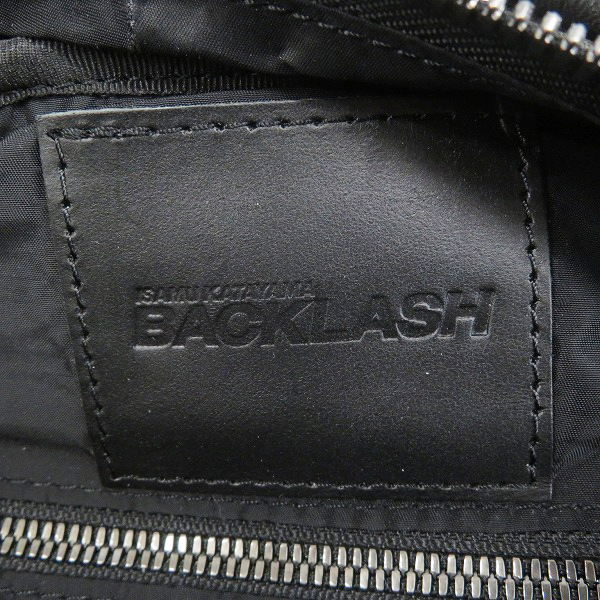 実際に弊社で買取させて頂いたISAMU KATAYAMA BACKLASH/バックラッシュ ANONYMOUS別注 カーフレザー リュック/バックパック A238-08の画像 4枚目