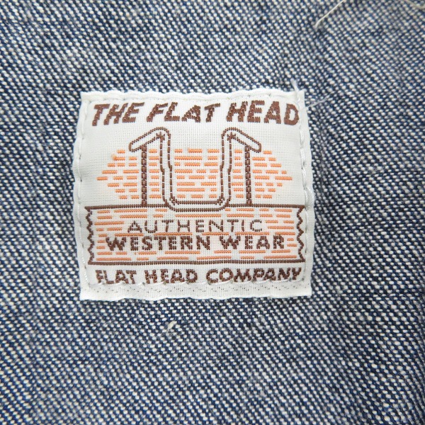 実際に弊社で買取させて頂いたTHE FLAT HEAD/フラットヘッド 半袖 デニムシャツ 75139 /42の画像 2枚目
