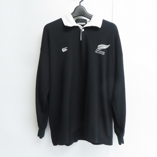 実際に弊社で買取させて頂いたCANTERBURY/カンタベリー ALL BLACKS/オールブラックス 長袖 ラガーシャツ /L