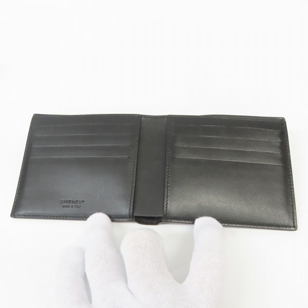 実際に弊社で買取させて頂いたGIVENCHY/ジバンシイ  20AW バイカラー レザー 二つ折り財布/ウォレットの画像 3枚目