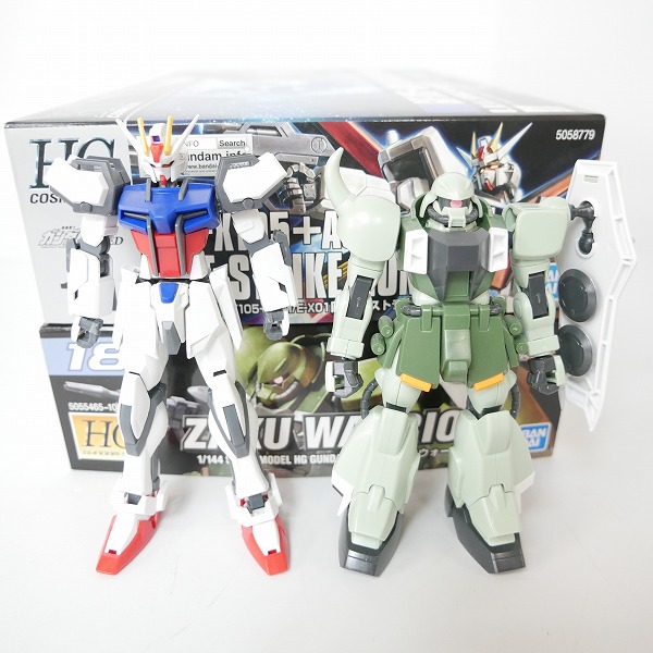 実際に弊社で買取させて頂いた【組済】バンダイ HG 1/144 エールストライクガンダム/ザクウォーリア 2点セット/ガンプラ/SEED