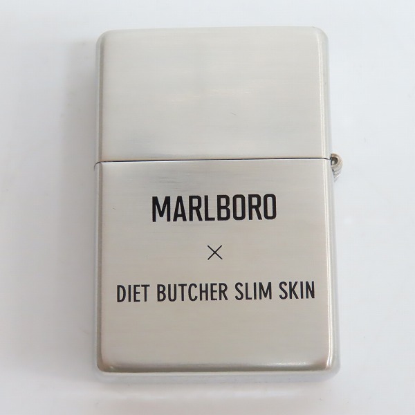 実際に弊社で買取させて頂いたZippo/ジッポー Marlboro/マルボロ DIET BUTCHER SLIM SKIN/ダイエットブッチャースリムスキン 2016年製の画像 1枚目
