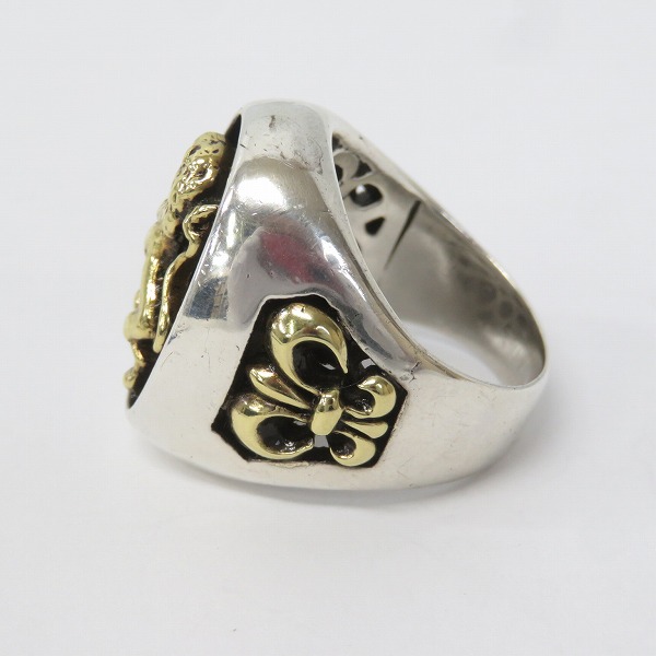 実際に弊社で買取させて頂いた【ギャラ付】LEATHERS & TREASURES/レザーズアンドトレジャーズ スペシャルエディションライオンリング 18K 23号の画像 2枚目