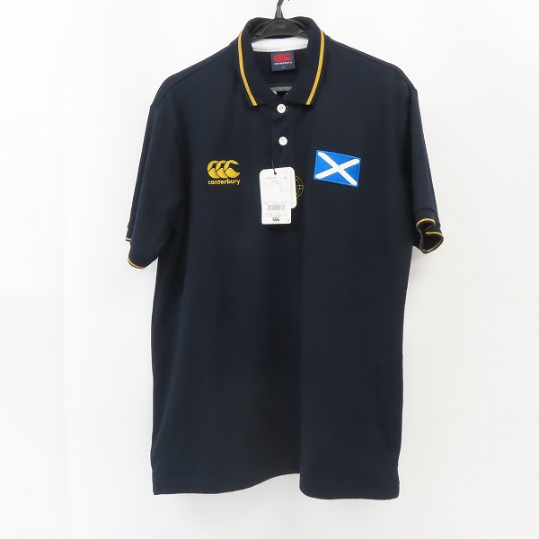 実際に弊社で買取させて頂いた【未使用】CANTERBURY OF NEWZEALAND/カンタベリー オブ ニュージーランド  ポロシャツ ロゴ刺繍 ネイビーＲＡ32095/XL