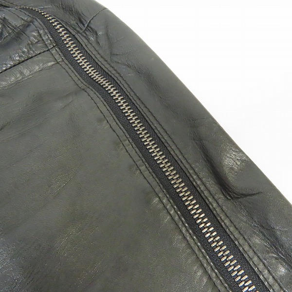 実際に弊社で買取させて頂いたBlackbarrett/ブラックバレット シングルライダースジャケット 羊革/1の画像 7枚目