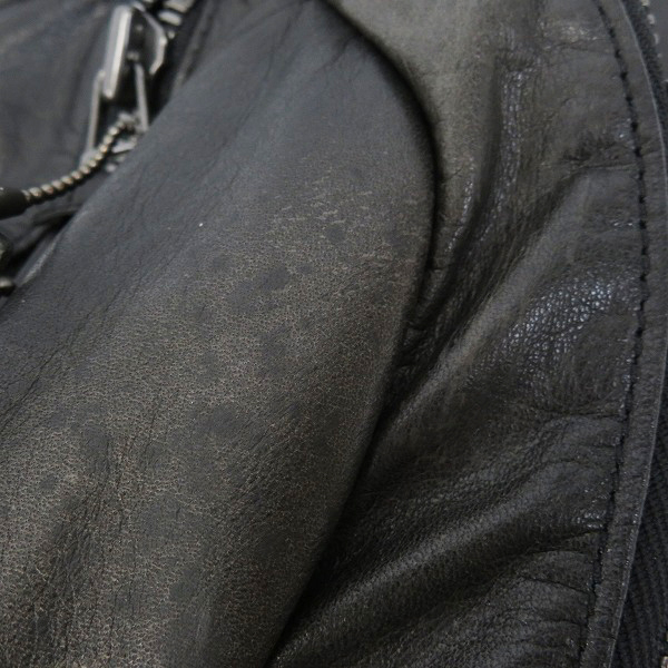 実際に弊社で買取させて頂いたISAMU KATAYAMA BACKLASH/バックラッシュ ANONYMOUS別注 カーフレザー リュック/バックパック A238-08の画像 5枚目