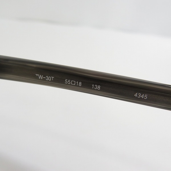 実際に弊社で買取させて頂いた999.9/フォーナインズ 度入り ツーポイント メガネフレーム/アイウェア TW-30T の画像 5枚目