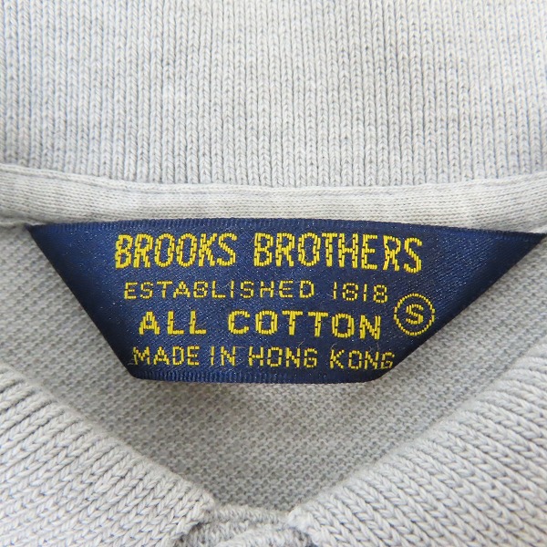 実際に弊社で買取させて頂いたBROOKS BROTHERS/ブルックスブラザーズ ロゴ刺繍 半袖ポロシャツ/ Sの画像 2枚目